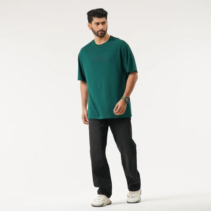 Mens Green Oversized T-Shirt